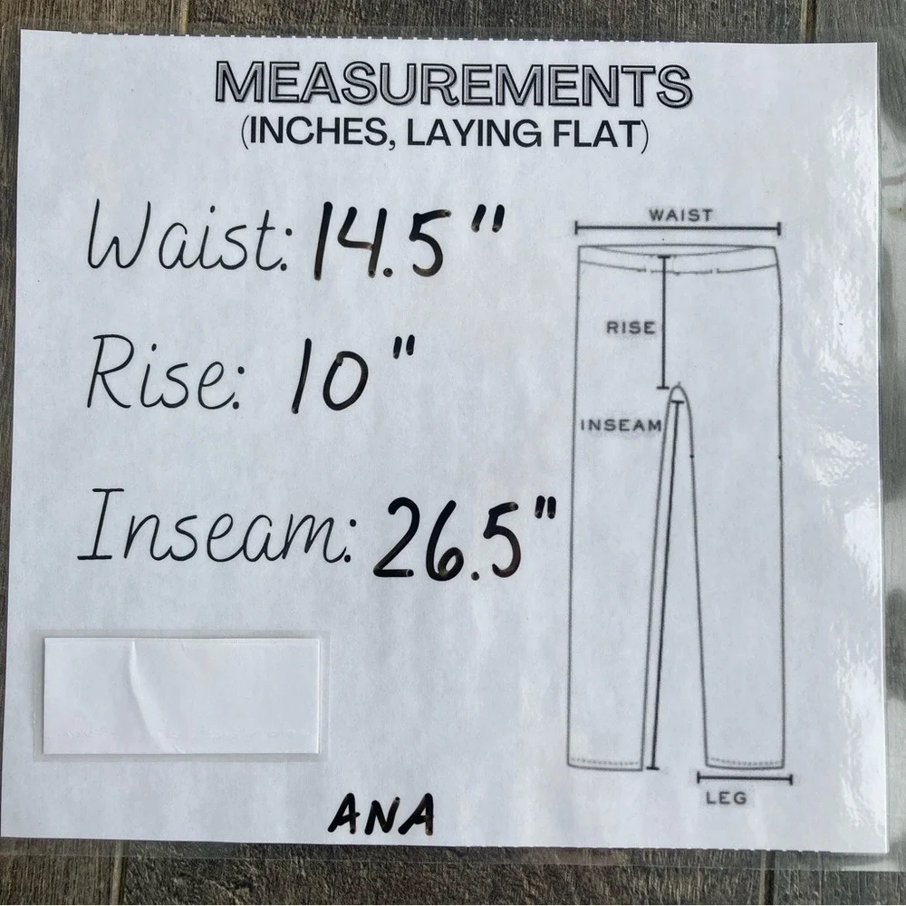 a.n.a‎ High Rise Straight Leg Adaptive Jeans Medium Wash Raw Hem Blue Size 4